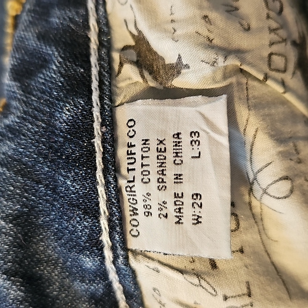 Cowgirl Tuff Light Blue Straight Leg Jeans - Picture 5 of 5